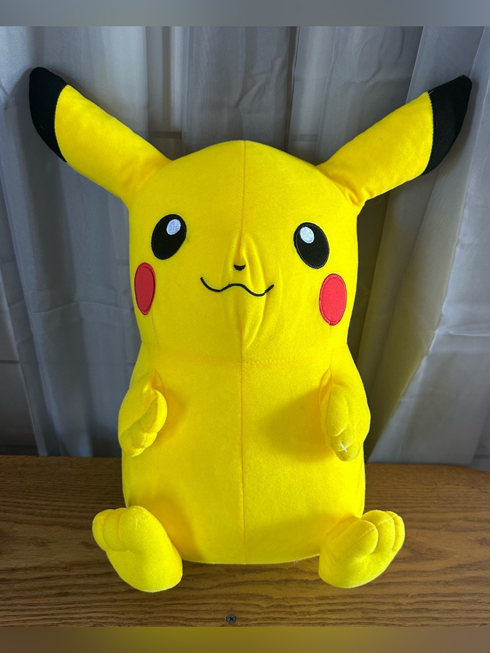 2019 toy factory Nintendo Pokémon standing Pikachu plush 15in styrofoam filled